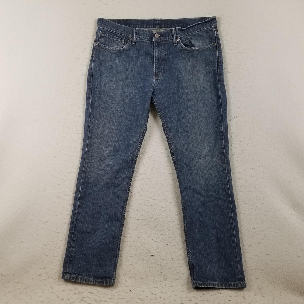 Levis 511 Jeans Mens 36x30 Blue Slim Fit Stretch Denim Medium Wash Classic